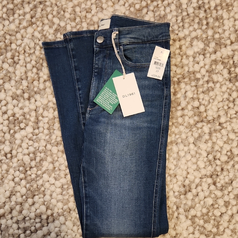 NWT DL1961 Intrasculpt Bridget Bootcut Jean In Blue Harbour 27 With 33 Inseam